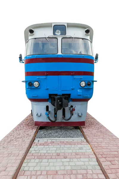 The old blue locomotive — Stock Fotó