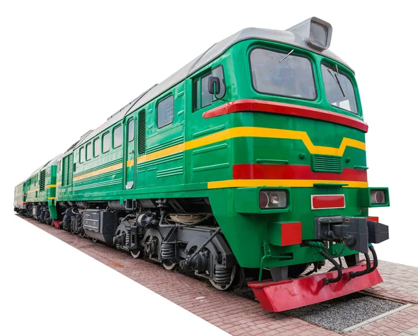 The old green locomotive — Stock Fotó