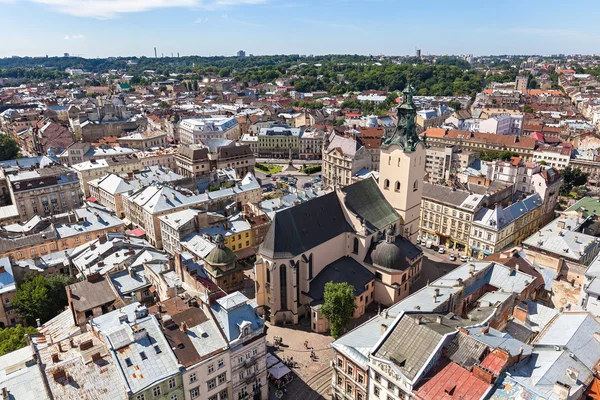 Historisches Zentrum der Stadt lviv — Stockfoto