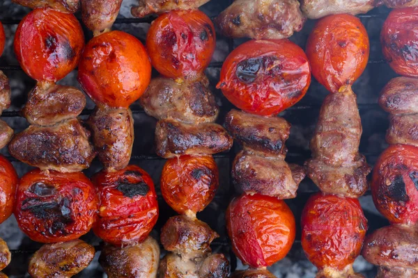 Carne fresca preparada na grelha — Fotografia de Stock