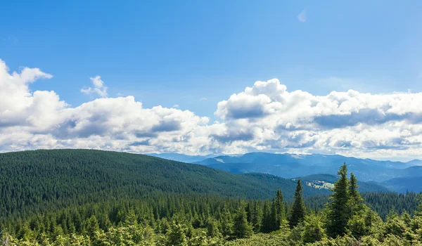 View from the mountain Goverla — Stock Photo, Image