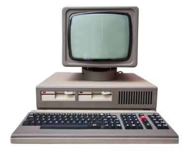 Eski gri bilgisayar