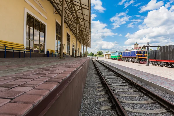 Vintage railway station — Stock Fotó