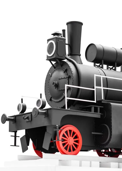 Black vintage toy train — Stock Photo, Image