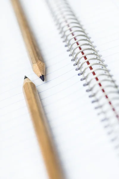 Two simple pencil — Stock Photo, Image