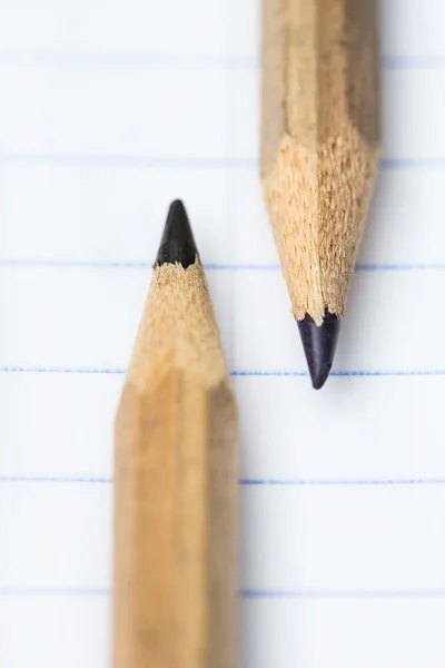 Two simple pencil — Stock Photo, Image