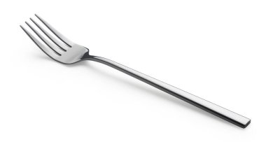 İzole edilmiş beyaz arkaplanda çatal