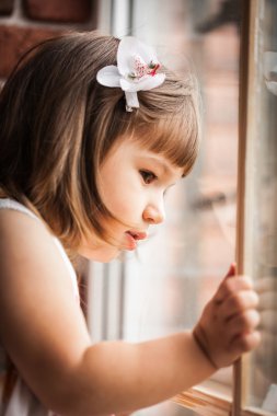 Küçük bir kızın portresi.