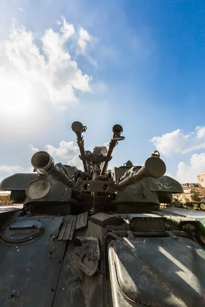 Panzer Nahaufnahme Frontansicht — Stockfoto