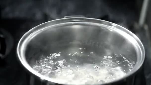 Ren kokande vatten — Stockvideo
