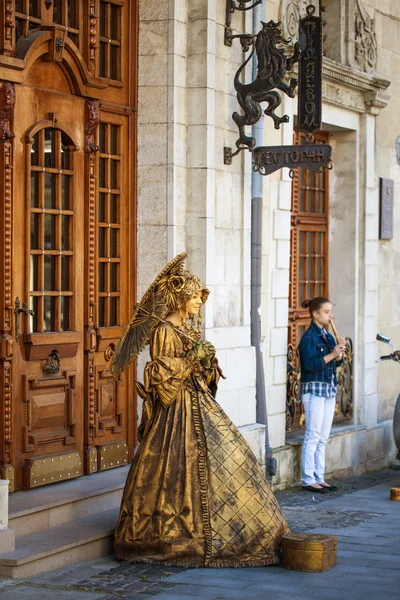 Straat levende sculptuur — Stockfoto