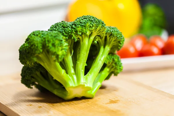 Verse broccoli close-up — Stockfoto