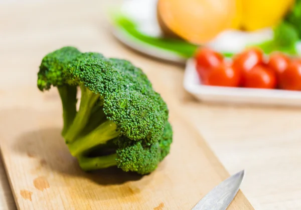 Primer plano del brócoli fresco — Foto de Stock