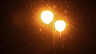 Kış gecesi kar yağışı