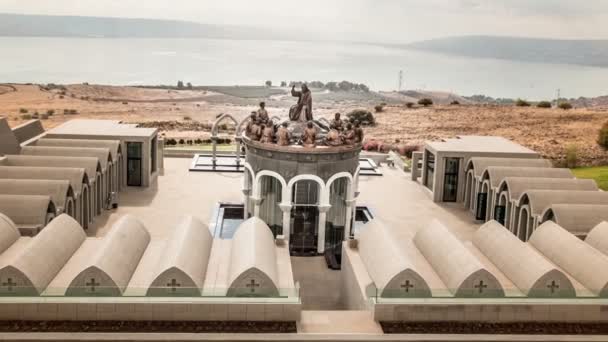 Arquitectura del lago Galilea — Vídeo de stock