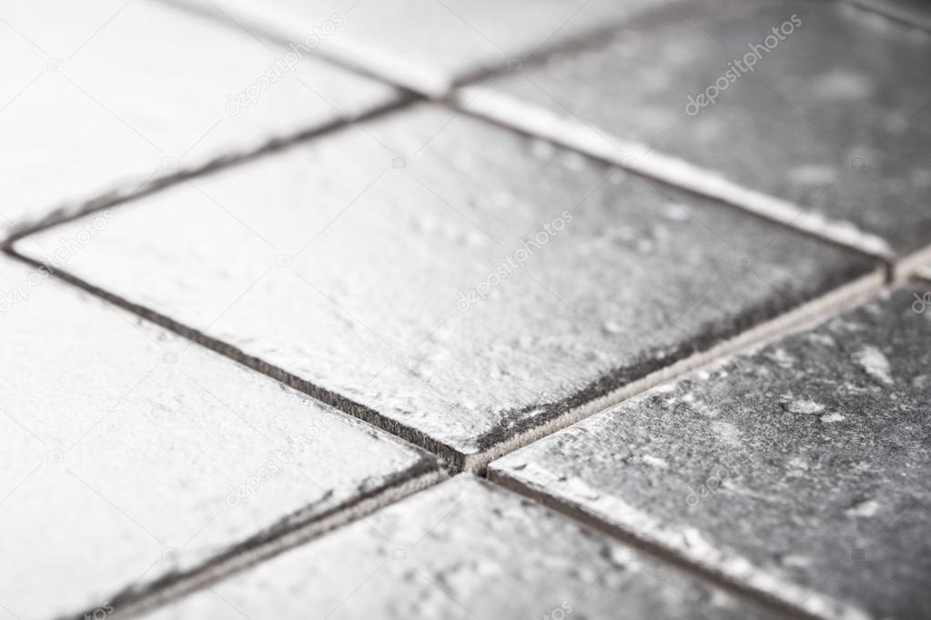 background of gray ceramic tiles 