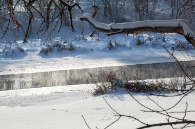 Kış kırsal arazisi 