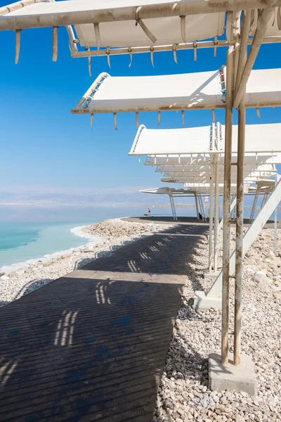 Пейзаж побережья Мертвого моря — стоковое фото