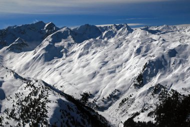 Ski area of Stubai glacier, Austria