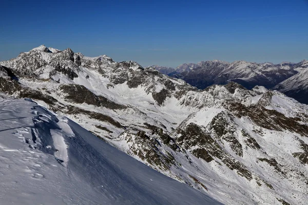 View Tiefenbach Kogl Otztal Alps North Tyrol Austria Stok Resim