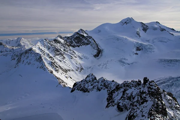 Wildspitze 3774 Highest Mountain Tztal Alps Tyrol Austria Stockbild