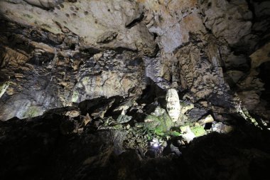 Speleothem - Bulgaristan 'ın Rabisha köyüne yakın Magura Mağarası' nda çeşitli oluşumlar