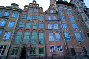 Polonya 'nın Gdansk kentindeki liman manzarası