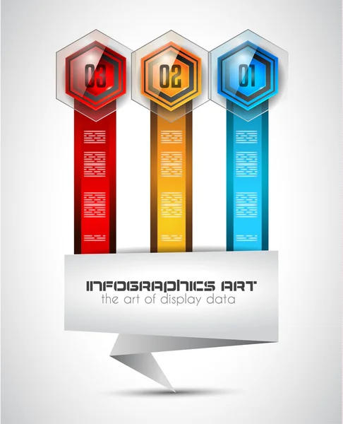 Modelo de Layout de Infográfico Limpo — Vetor de Stock