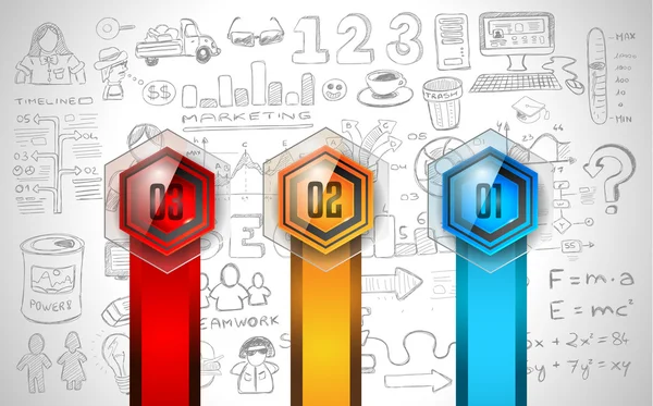 Modèle de mise en page infographique propre — Image vectorielle