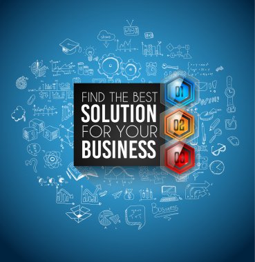 Temiz Infographic düzeni şablonu