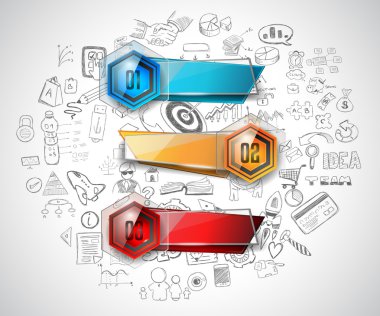 Temiz Infographic düzeni şablonu