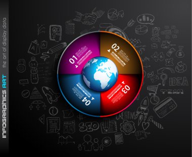 Temiz Infographic düzeni şablonu