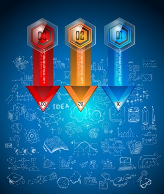Temiz Infographic düzeni şablonu