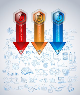 Temiz Infographic düzeni şablonu