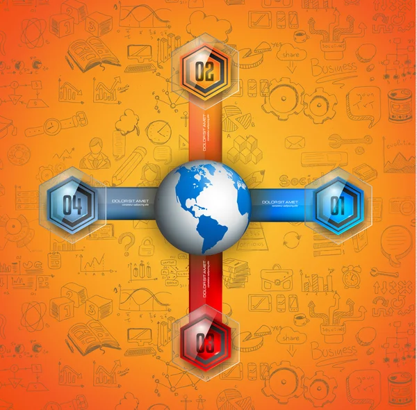 Temiz Infographic düzeni şablonu