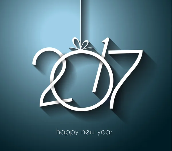 2017 heureux nouveau fond année — Image vectorielle