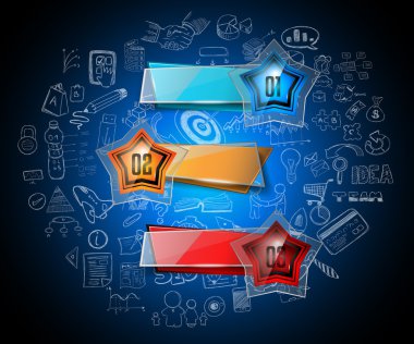 Temiz Infographic düzeni şablonu