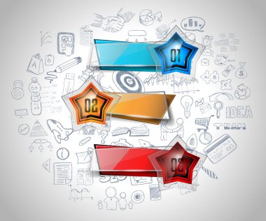 Temiz Infographic düzeni şablonu