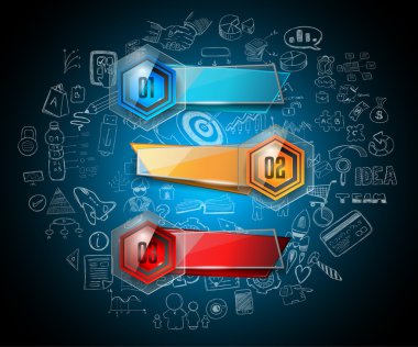 Temiz Infographic düzeni şablonu