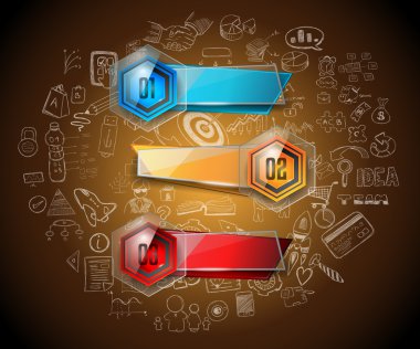 Temiz Infographic düzeni şablonu