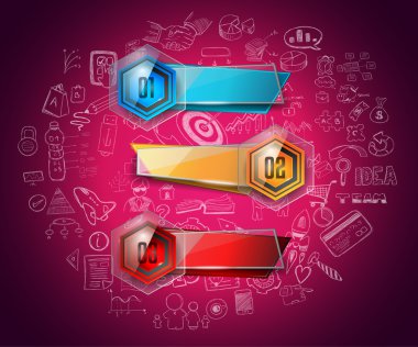 Temiz Infographic düzeni şablonu