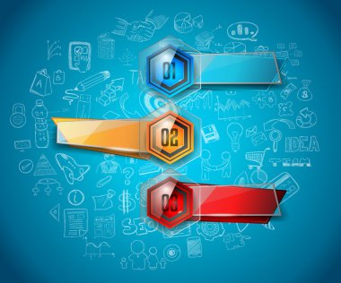 Temiz Infographic düzeni şablonu