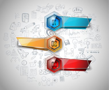 Temiz Infographic düzeni şablonu