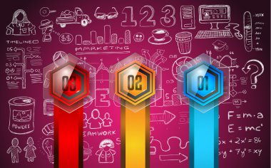 Temiz Infographic düzeni şablonu