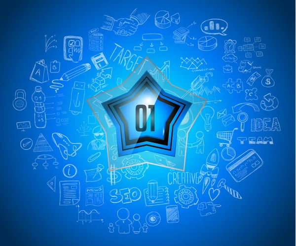 Temiz Infographic düzeni şablonu