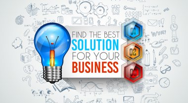 Seçenek düğmeleri ile Infographics karmaşık düzen