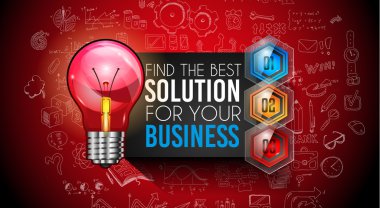 Seçenek düğmeleri ile Infographics karmaşık düzen