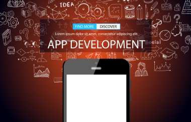 App geliştirme kavramı arka plan 