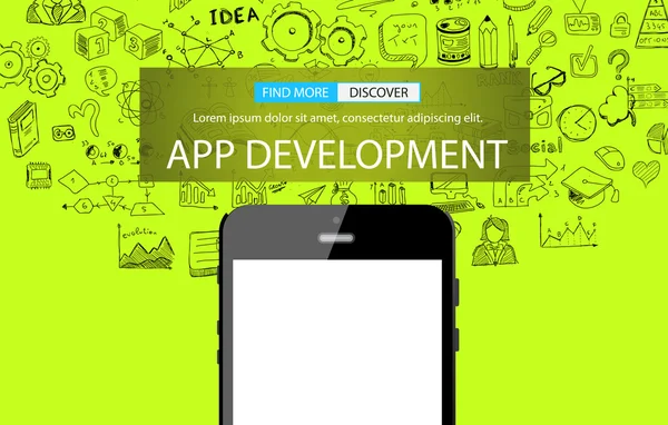 Développement d'applications Concept Infpgraphique — Image vectorielle