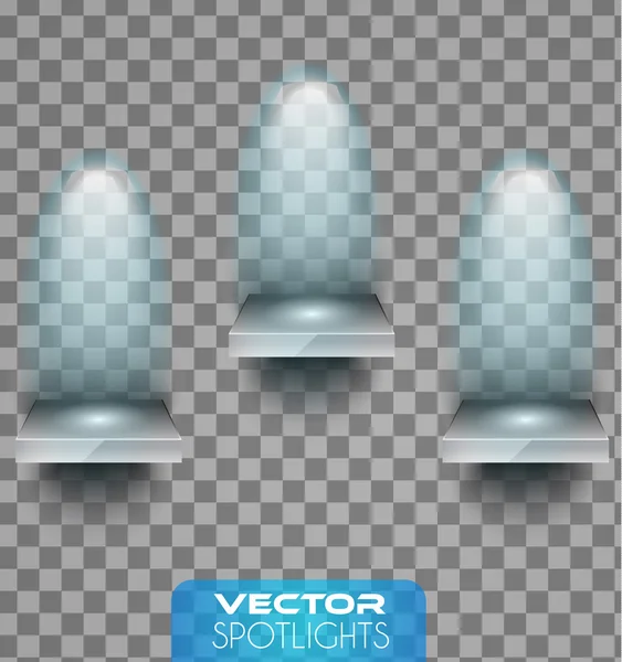 Escena de proyectores vectoriales — Vector de stock